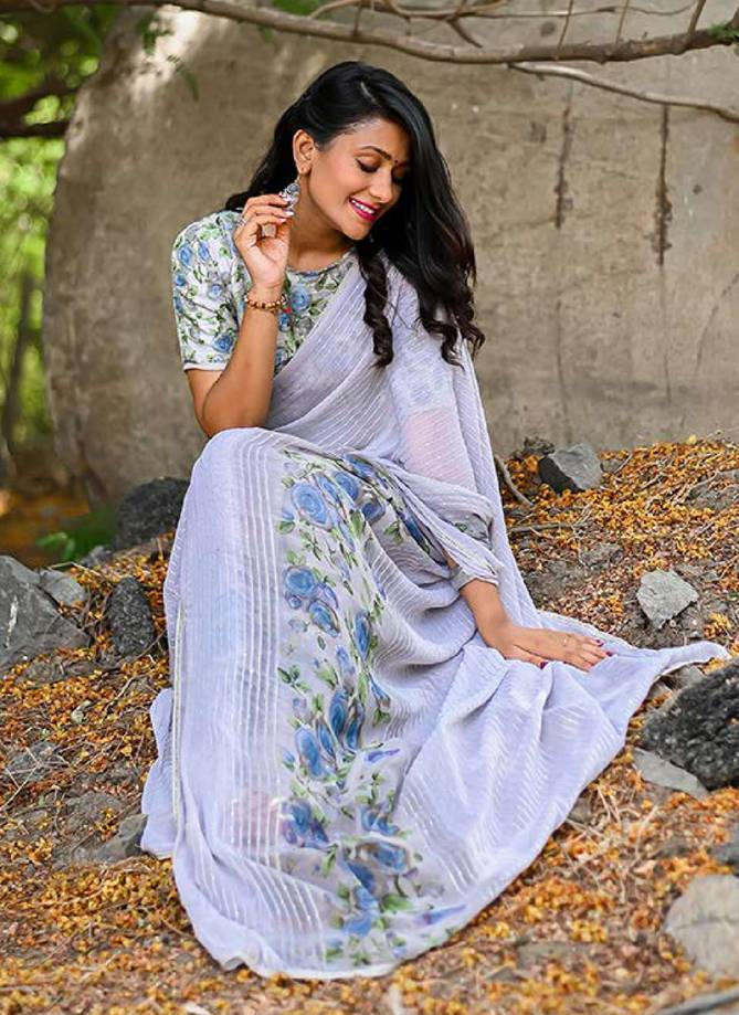 ASHIMA RIHANA FLOWER Weightless Sequence Fancy Ethnic Wear Saree Collection